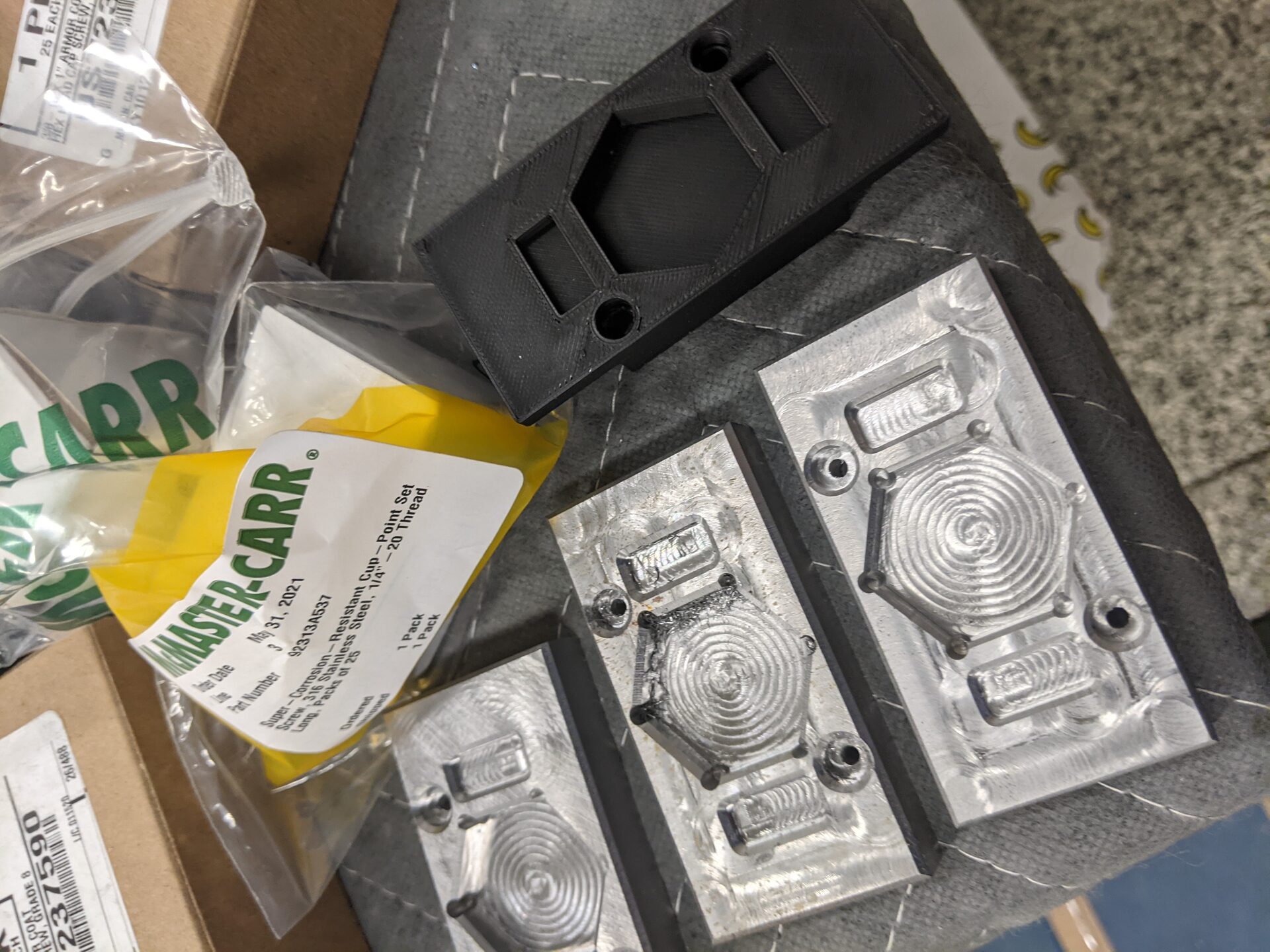 CNC machined aluminum bracket